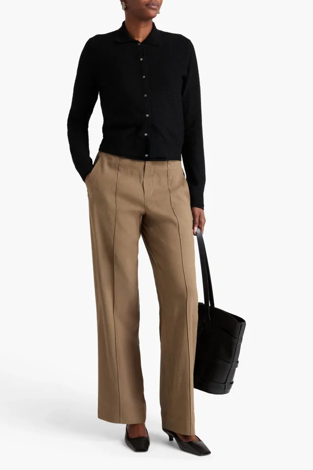 Vince Pointelle-Knit Cotton-Blend Cardigan, photo 2 of 4 from THE OUTNET