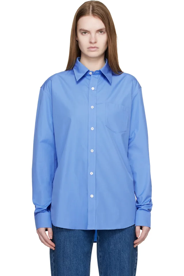 A.P.C. Blue Owen Shirt, image 1 of 1 from SSENSE