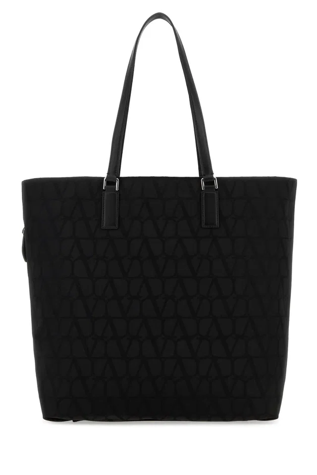 Valentino Garavani Tote Bag — Black in Black Leather from HEWI