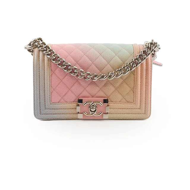 Chanel Small Boy Rainbow Caviar in Caviar leather from The Purse Affair