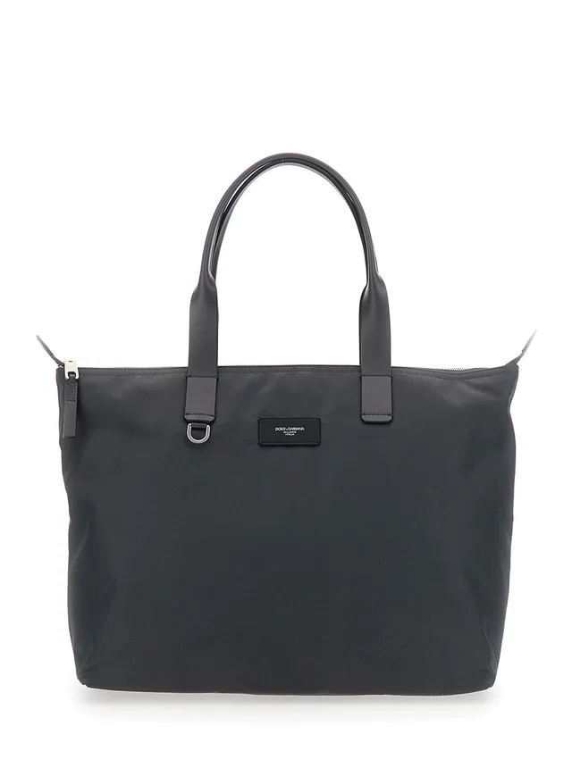 Dolce & Gabbana Nylon Technical Tote Bag — Gray Polyamide in Grey Nylon from HEWI