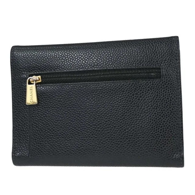Chanel Timeless Cc French Caviar Black Calfskin Accessory in Black Caviar leather from HEWI, photo 2 of 15