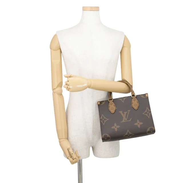 Louis Vuitton Onthego RedM46373 Monogram Reverse Canvas Monogram Giant Size PM in Canvas from GALLERY RARE, photo 6 of 14