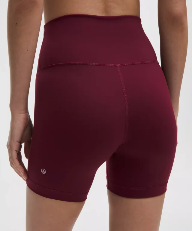 lululemon Wunder Train No Line High-Rise Short 6" in Burgundy Bay, photo 6 of 7 from lululemon
