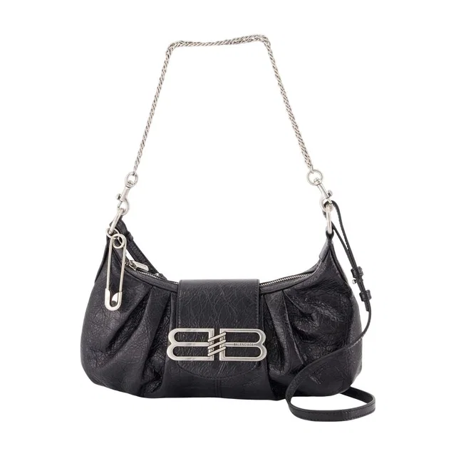 Balenciaga Shoulder Bag — Black Lambskin in Black Lambskin from HEWI