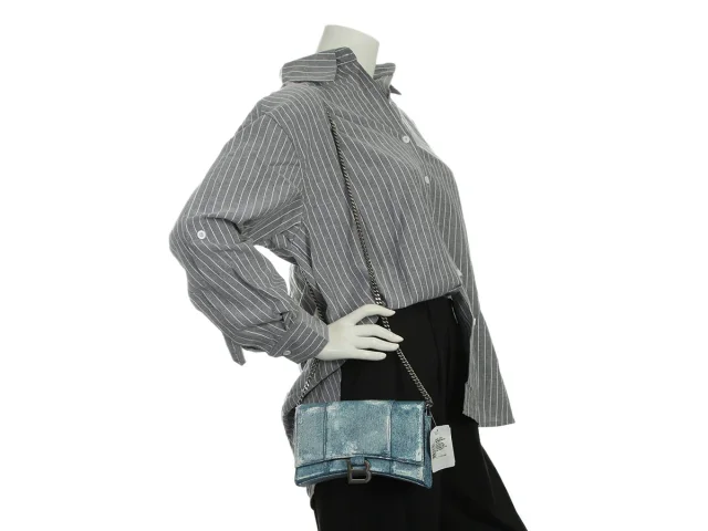 Balenciaga Denim Hourglass Wallet on Chain in Denim from Ann's Fabulous Finds, photo 9 of 9