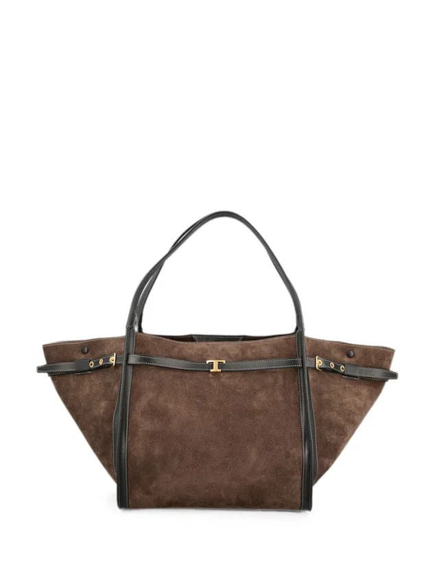 Tod's Tote Bag — Brown in Brown Suede from HEWI