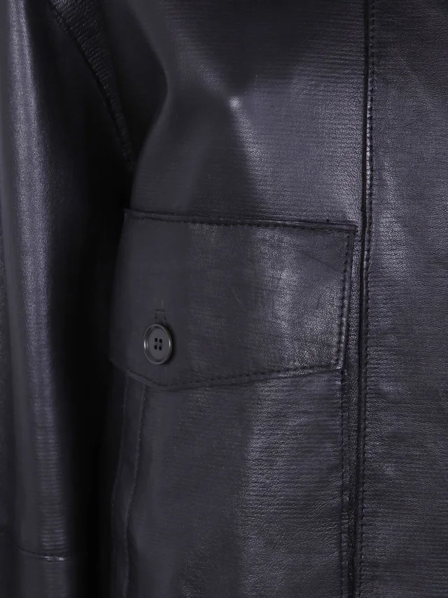 P.A.R.O.S.H. Long-sleeve leather jacket, photo 3 of 3 from SENSER