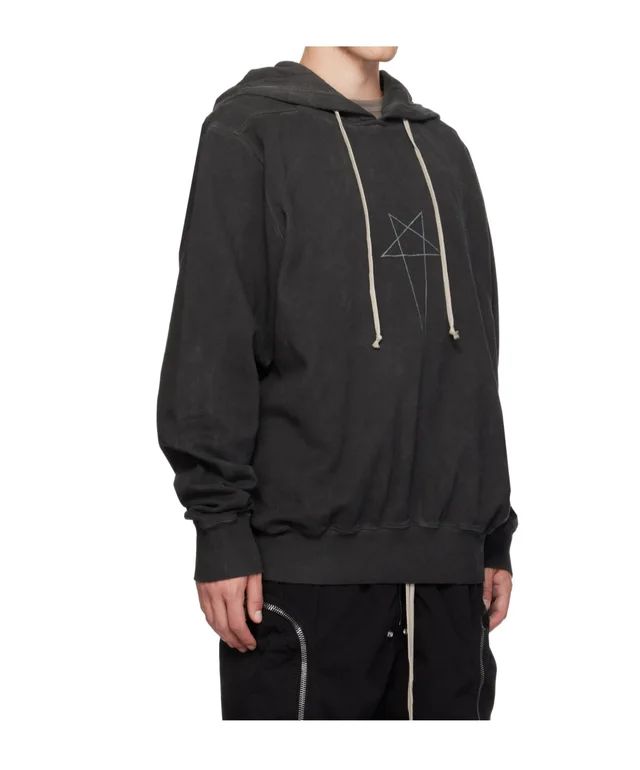 Rick Owens Drkshdw Graphic Drawstring Hoodie, photo 5 of 7 from SENSER