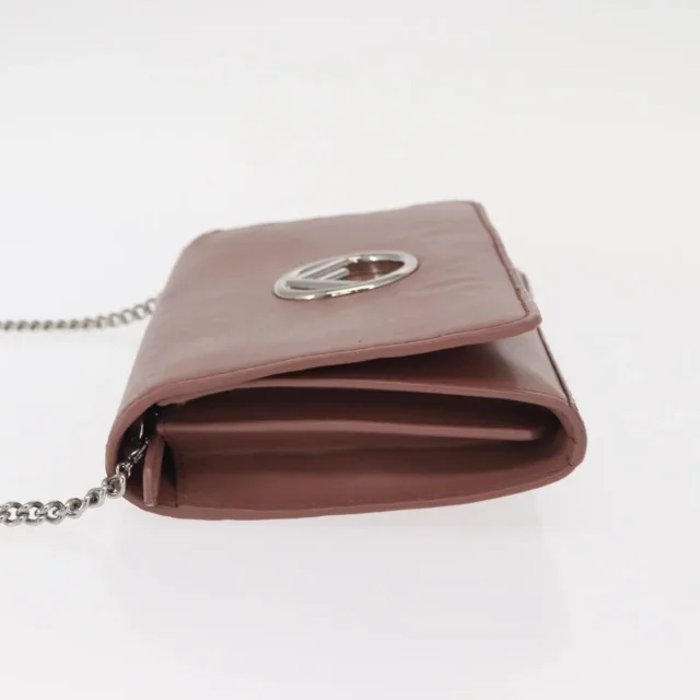 Fendi F Is Wallet On Chain Leather Pink Bag in Pink Leather from HEWI, photo 4 of 24