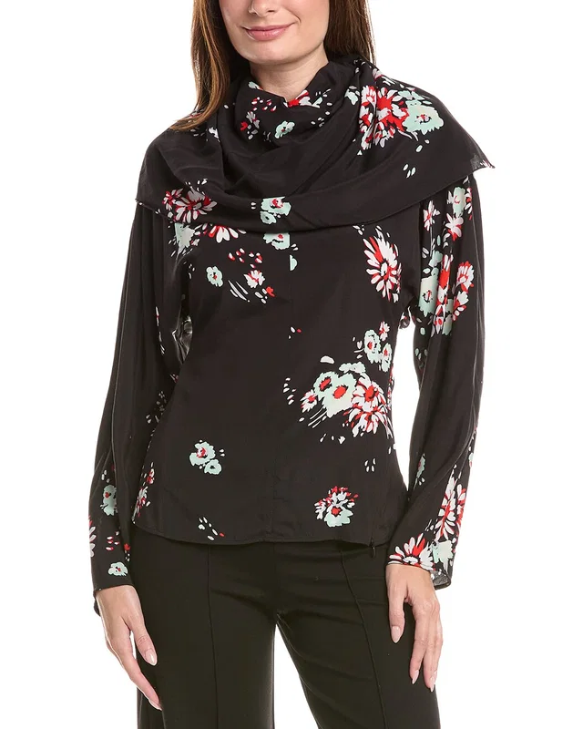 Proenza Schouler Ysabelle Silk-Blend Top, image 1 of 1 from Rue La La