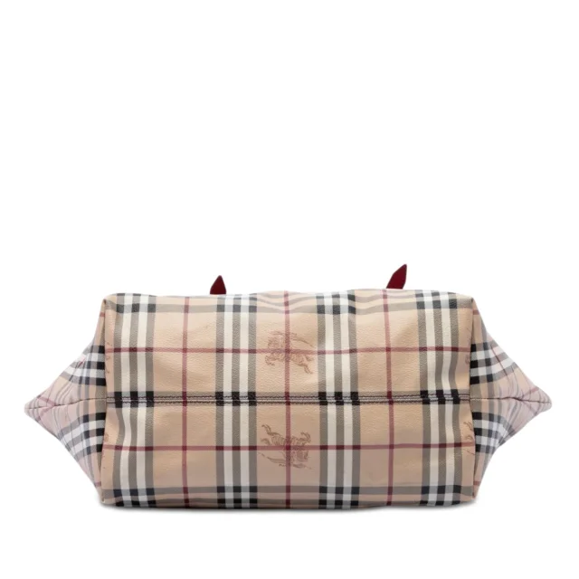 Beige Burberry Medium Haymarket Check Coated Canvas Salisbury Tote in Beige Coated canvas from Designer Revival, photo 3 of 6
