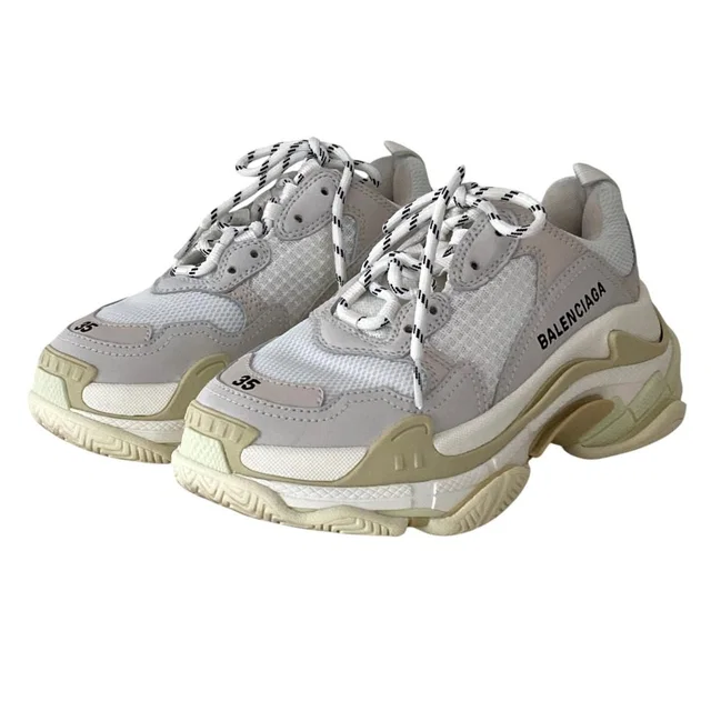 Balenciaga Triple S Sneakers in Leather from LuxUness