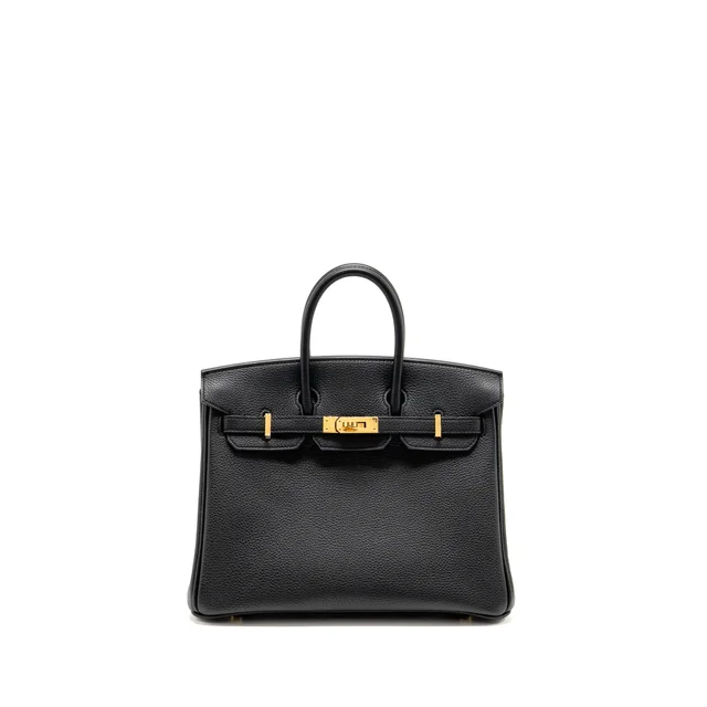 Hermès birkin 25 togo black GHW stamp W in Black Togo leather from EMIER