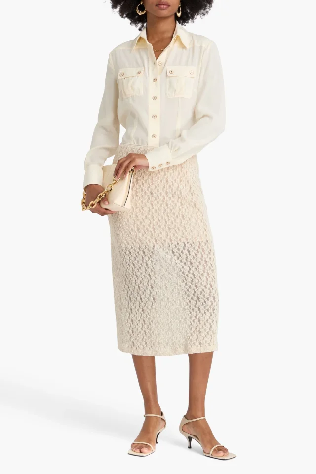 Zimmermann Crepe de Chine Button-Down Shirt, photo 2 of 4 from THE OUTNET