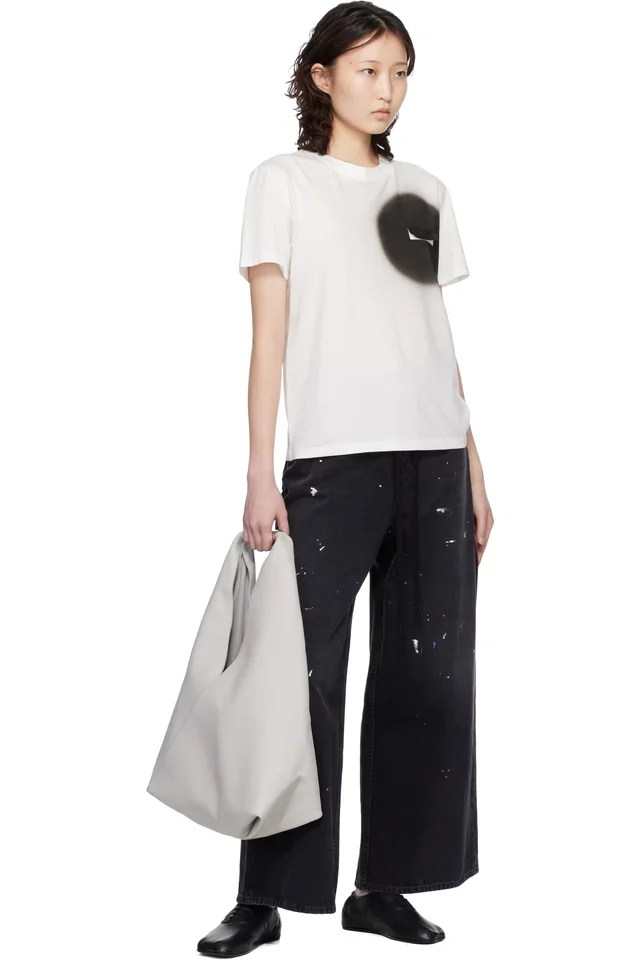 MM6 Maison Margiela Gray Jewel Handle Classic Tote, photo 4 of 4 from SSENSE