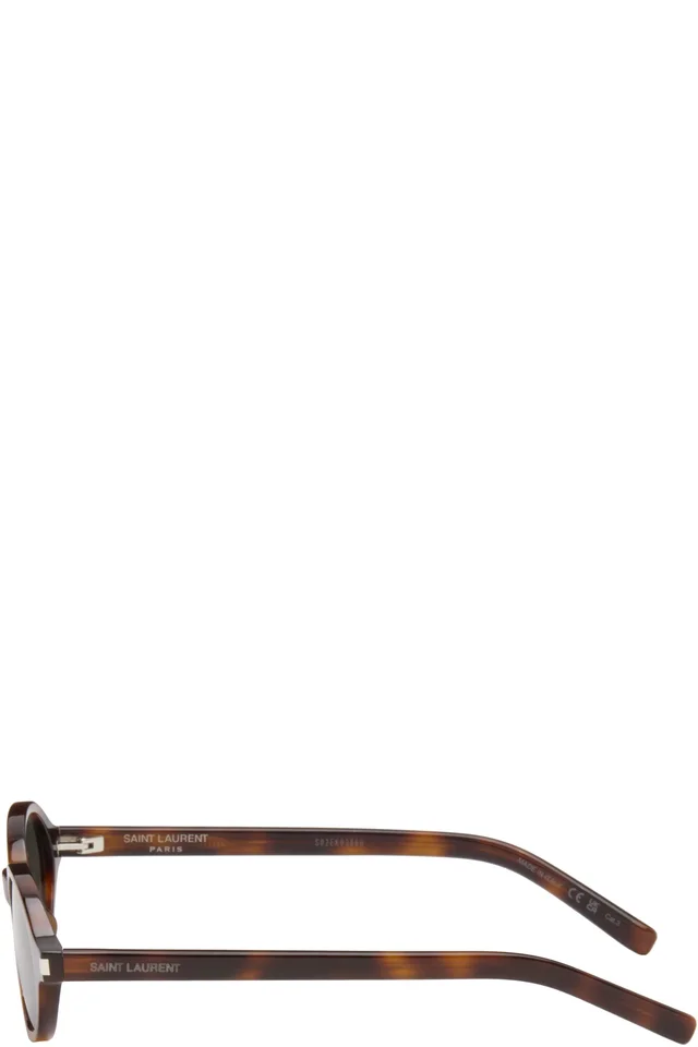 Saint Laurent Brown SL 751 Jeanne Sunglasses, photo 3 of 4 from SSENSE