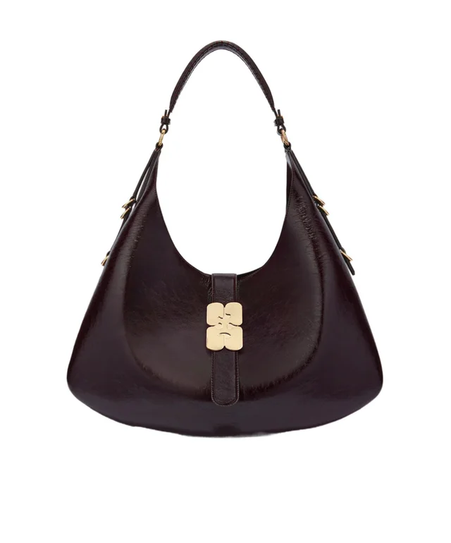Ganni Large Kat Bag in Brown Shine from SENSER, photo 1 of 1
