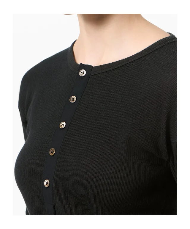 Our Legacy Gentle Henley Long Sleeve Top, photo 5 of 5 from SENSER