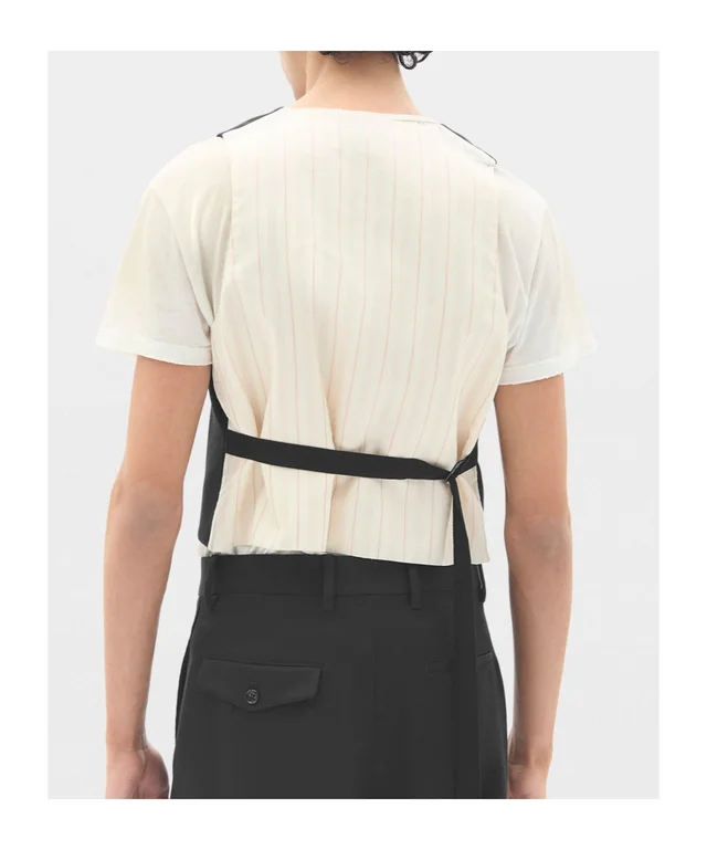 Ann Demeulemeester gabardine wool waistcoat, photo 3 of 6 from SENSER