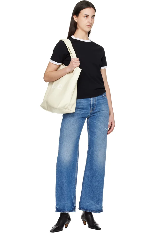 A.P.C. Off-White Ninon Tote, photo 4 of 4 from SSENSE