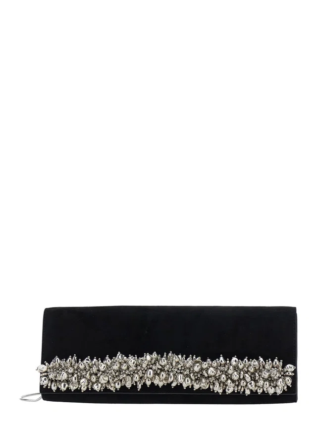 SIMKHAI River Clutch — Black Calf Leather in Black Calfskin from HEWI