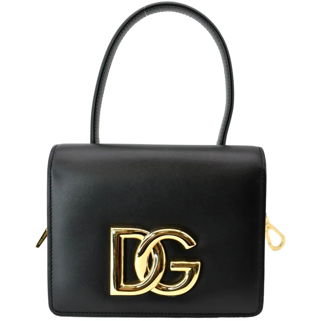 Dolce & Gabbana Mini Leather Belt Bag Black in Black Leather from Dallas Designer Handbags