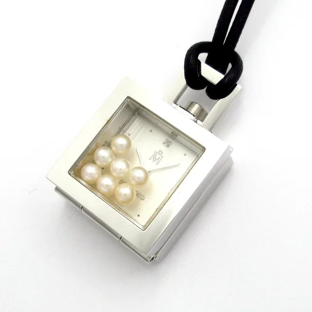 Mikimoto Necklace Silver Clear Cream Hardware Glass Pearl in silver|gray from Poshmark