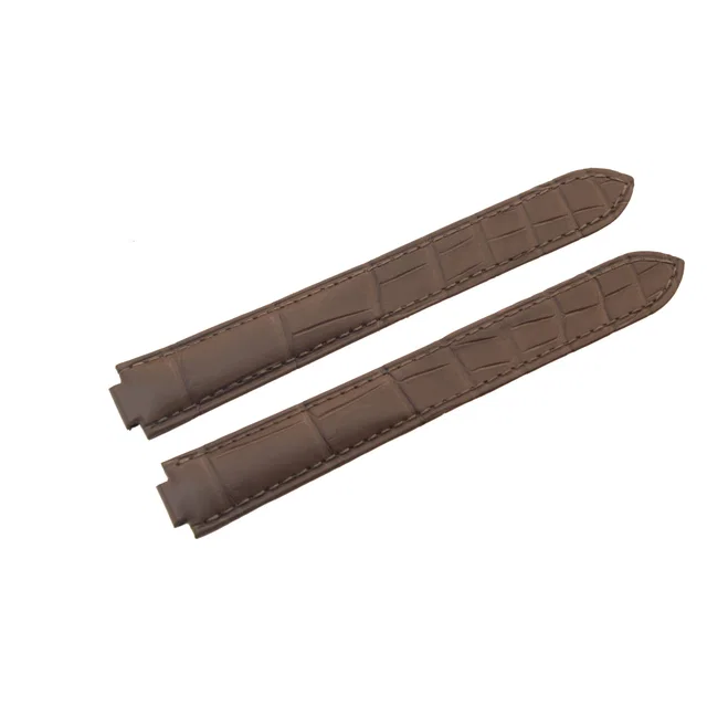 Cartier 16mm tan alligator watch strap in Brown Crocodile from Gray And Sons