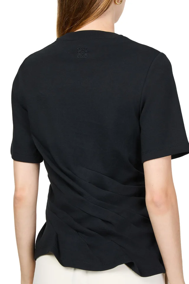 LOEWE Twisted t-shirt in Black Cotton, polyamide, photo 5 of 6 from 24S (Canada)