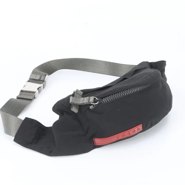 Prada Sports Belt Bag Crossbody Body Waist Pouch Shoulder Black in Black from The Reluxe