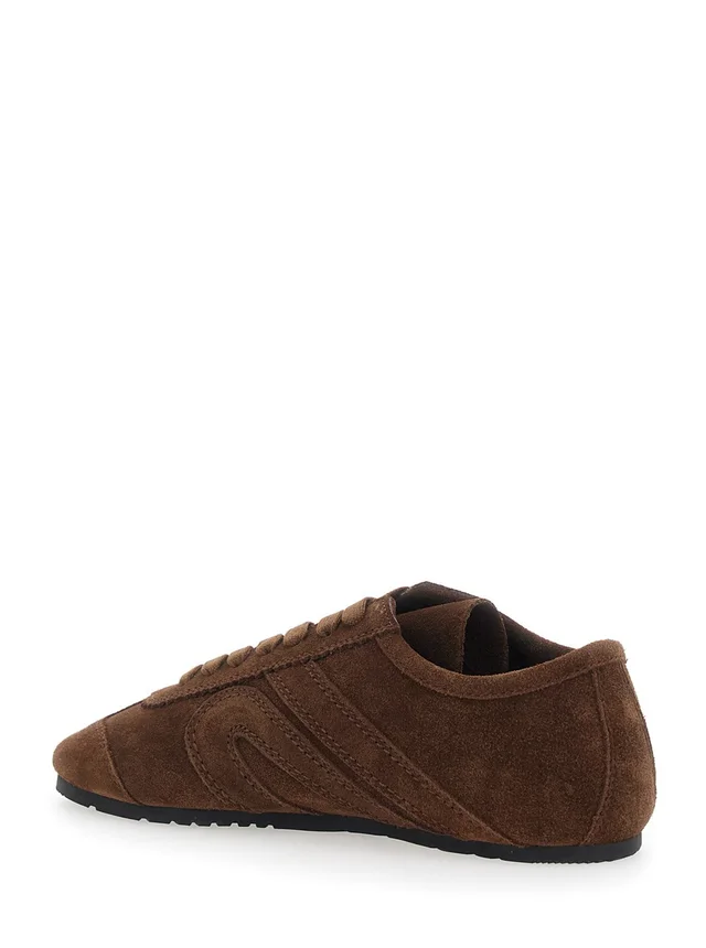 JEFFREY CAMPBELL Brown 'Aleta' Sneakers with Leather Upper and Rubber Sole for Women in Brown, photo 6 of 8 from Gaudenzi Boutique