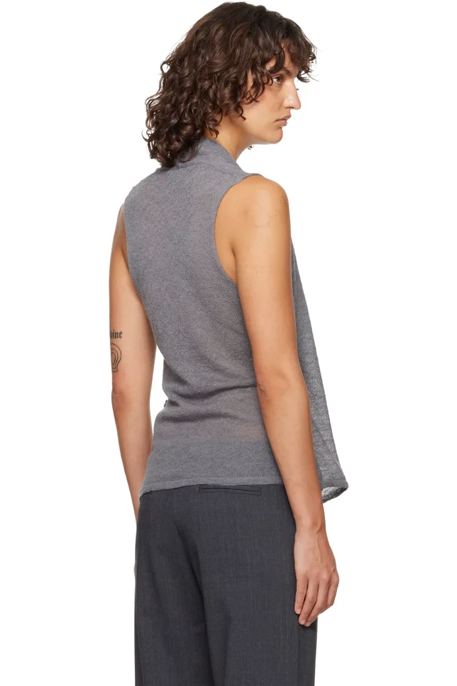 Paloma Wool Gray Sans Tank Top, photo 3 of 4 from SSENSE