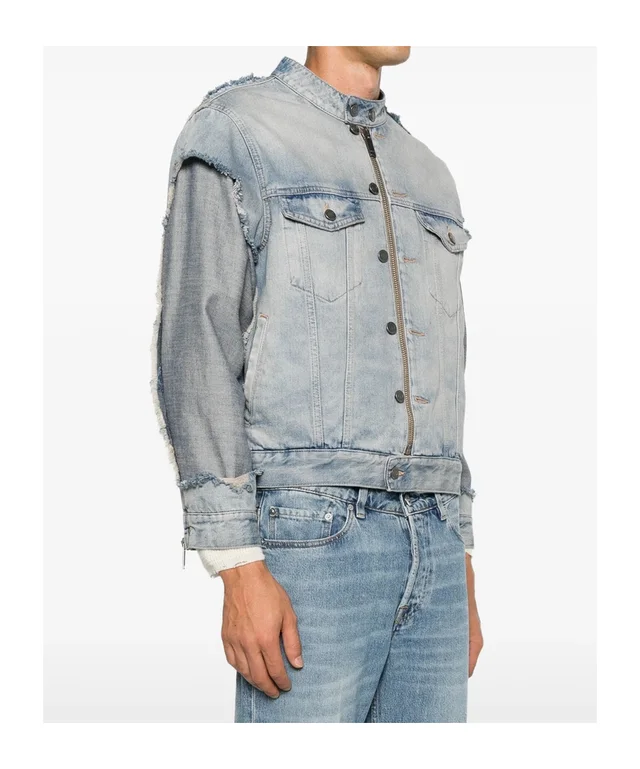 Haikure distressed panelled denim jacket, photo 2 of 3 from SENSER