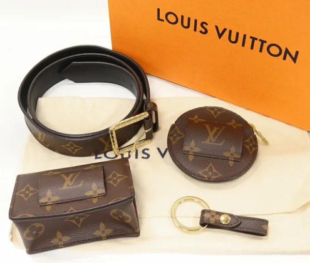 Louis Vuitton Monogram Sangle Daily Multi Pochette 2way Belt M0236W in Brown Coated/Waterproof canvas from LuxUness, photo 2 of 6