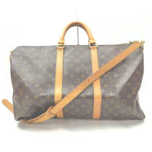 Louis Vuitton Monogram Keepall Bandouliere 50 Duffle Bag with Strap in Leather from Bagriculture
