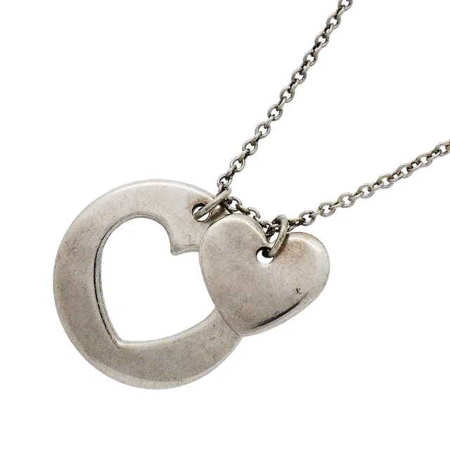 Tiffany & Co. Necklace Stencil Heart 925 Sterling Silver in Silver from The Reluxe