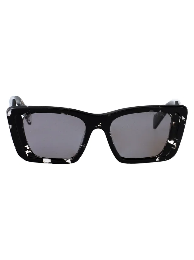 Prada 0pr Black Crystal Tortoise Acetate Sunglasses in Black from HEWI