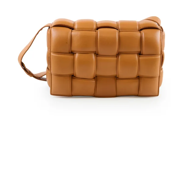 Bottega Veneta Padded Cassette Clay in Lambskin from The Purse Affair