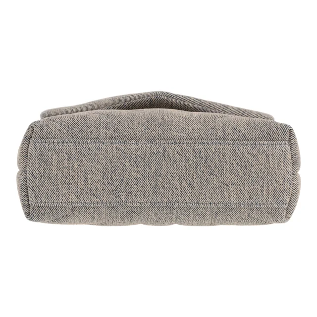 Saint Laurent Toy Loulou shoulder bag in grey denim canvas in Grey Canvas from Collector Square, photo 3 of 4