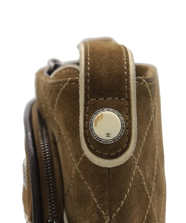 Chanel Shoulder Bag Paris-Salzburg Medium Suede Brown in Brown Suede from Luxury Promise, photo 10 of 19