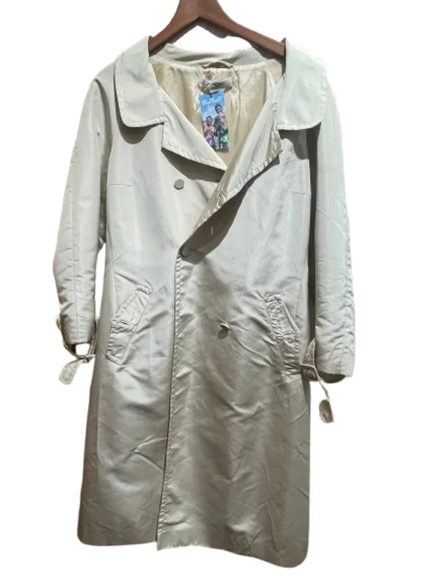 Prada light silk coat beige Size: L in Cream Silk from Oxfam Online Shop
