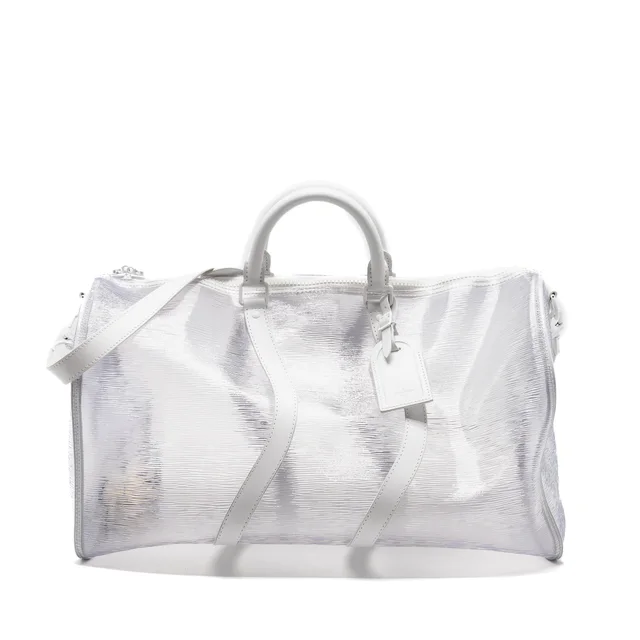 Louis Vuitton wavy Keepall 50 Epi Plage white in White Leather from EMIER