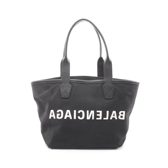 Balenciaga Cities Paris Canvas Leather Tote Bag in Canvas from LuxUness
