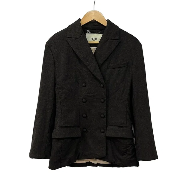 Fendi Jacket 38 S Dark Brown Long Sleeve Roma Autumn Winter in Brown from The Reluxe