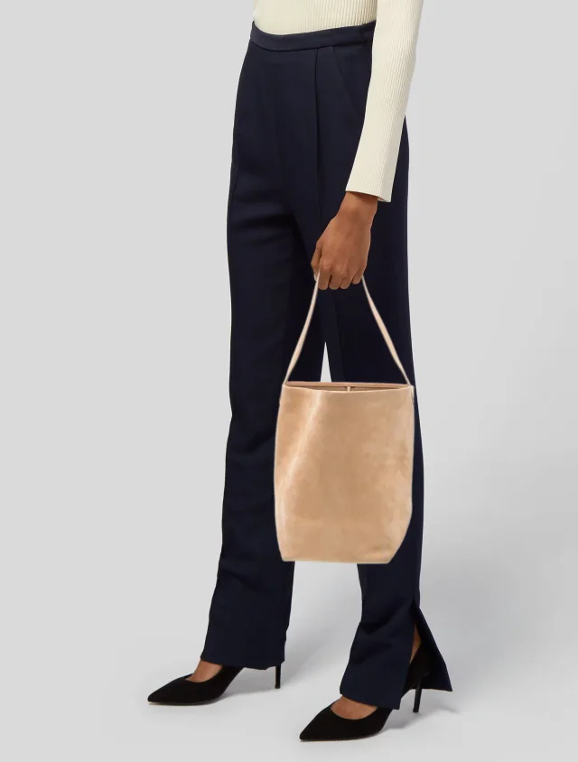 The Row Nubuck Medium N/S Park Tote in Suede from The RealReal, photo 2 of 6