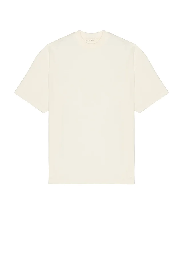 Fear of God ESSENTIALS Signature 90's Short Sleeve Tee in Ivory, photo 4 of 5 from REVOLVE (Canada)