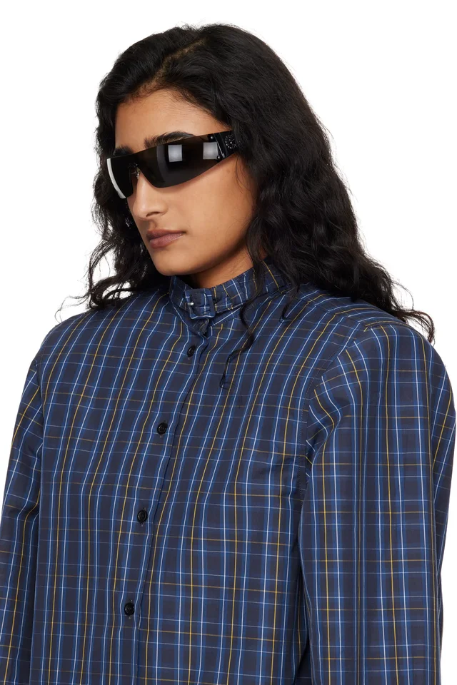 Gucci Black Leonie Mask Sunglasses, photo 4 of 4 from SSENSE