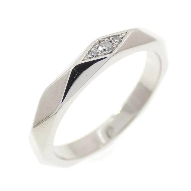Boucheron Facette Platinum Diamond Ring Size 48 from LuxUness
