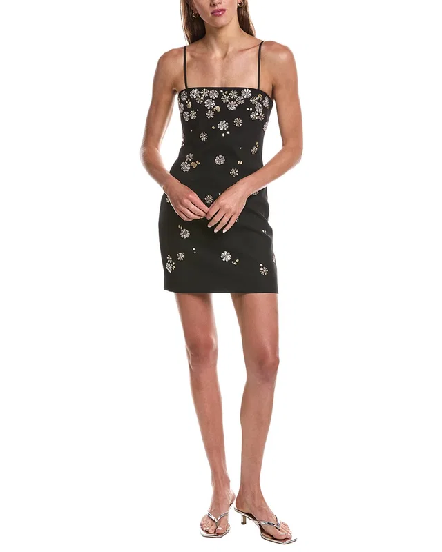 Cinq à Sept Tumbling Flowers Samia Mini Dress, image 1 of 1 from Gilt